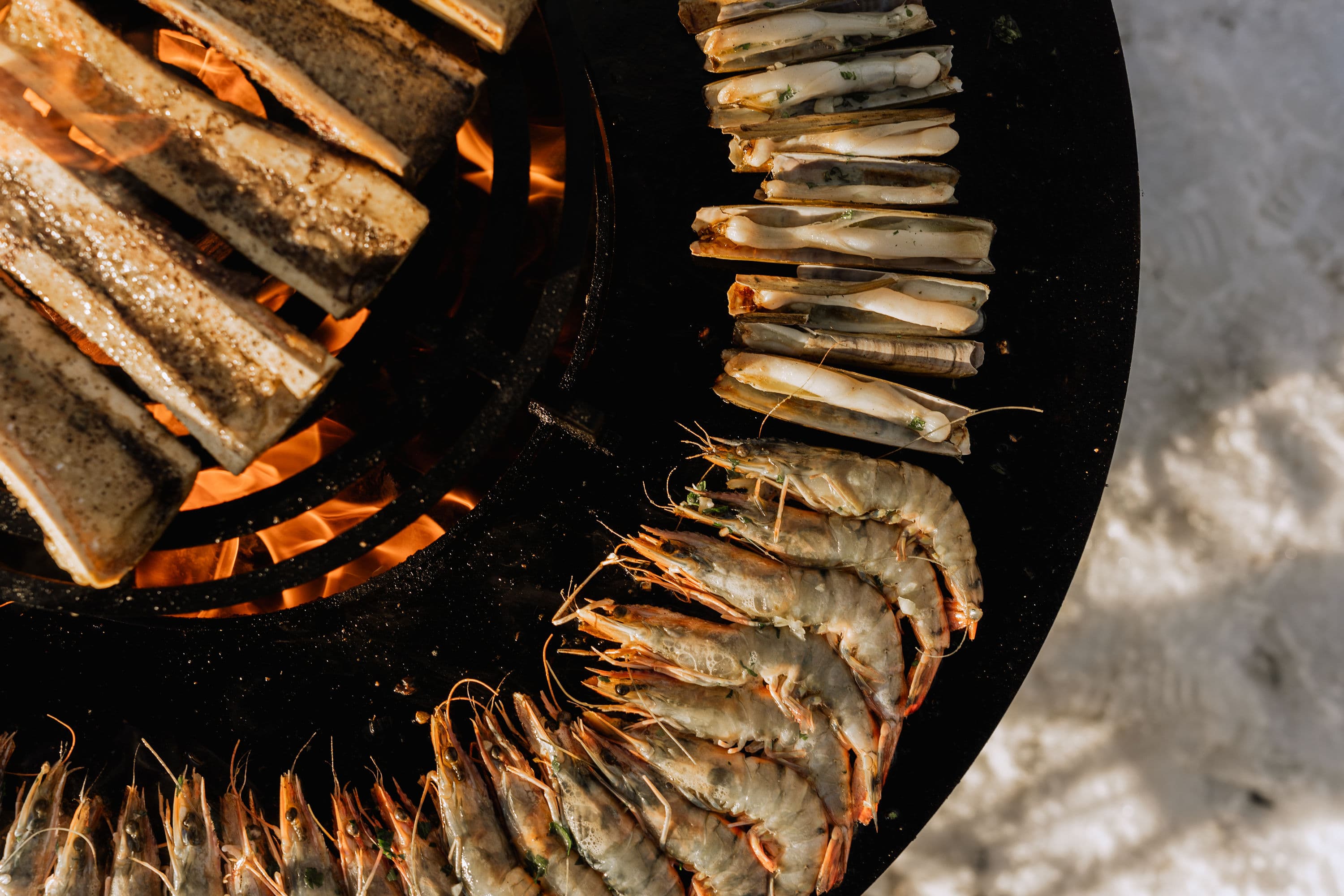 Grasgueule préparation au brasero