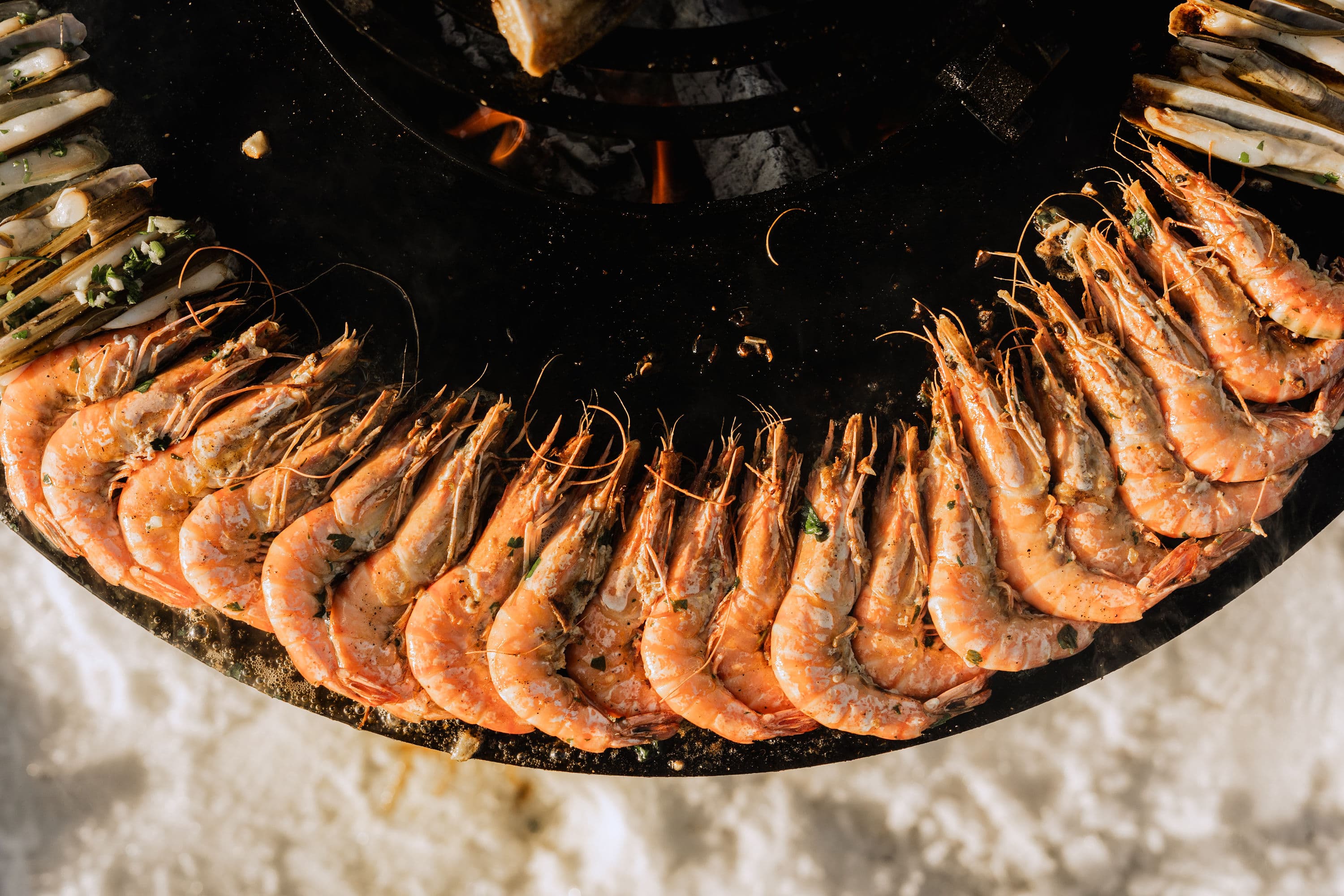 Grasgueule viande saisie à la flamme